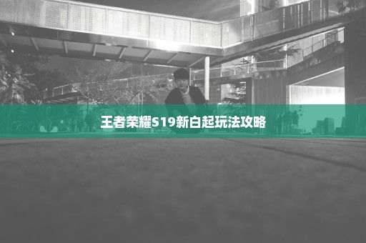 王者荣耀S19新白起玩法攻略