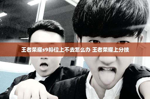 王者荣耀s9排位上不去怎么办 王者荣耀上分技