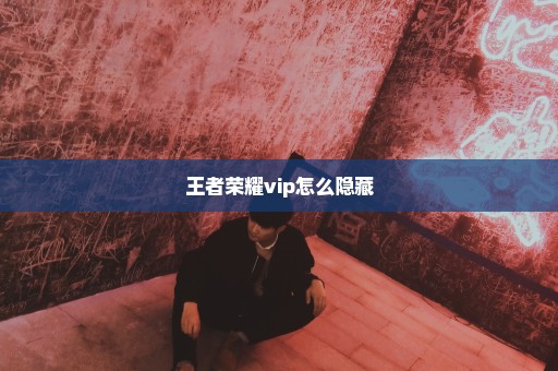 王者荣耀vip怎么隐藏