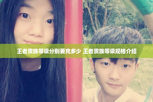 王者贵族等级分别要充多少 王者贵族等级规格介绍