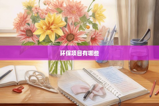 环保项目有哪些
