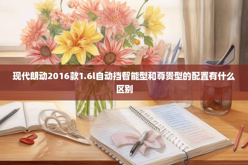 现代朗动2016款1.6l自动挡智能型和尊贵型的配置有什么区别