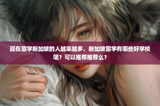 现在留学新加坡的人越来越多，新加坡留学有哪些好学校呢？可以推荐推荐么？
