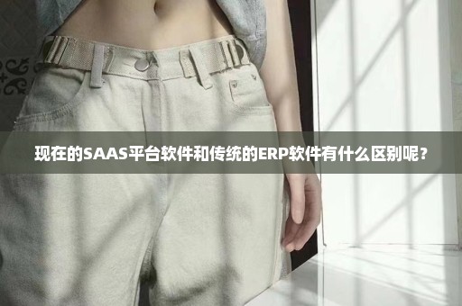 现在的SAAS平台软件和传统的ERP软件有什么区别呢？