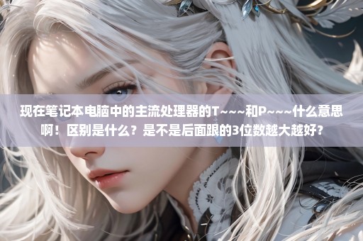 现在笔记本电脑中的主流处理器的T~~~和P~~~什么意思啊！区别是什么？是不是后面跟的3位数越大越好？