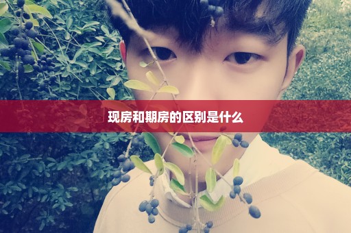 现房和期房的区别是什么