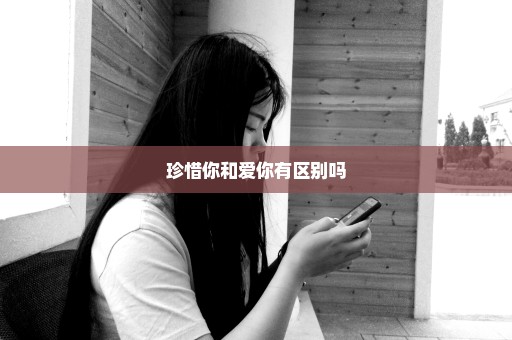 珍惜你和爱你有区别吗