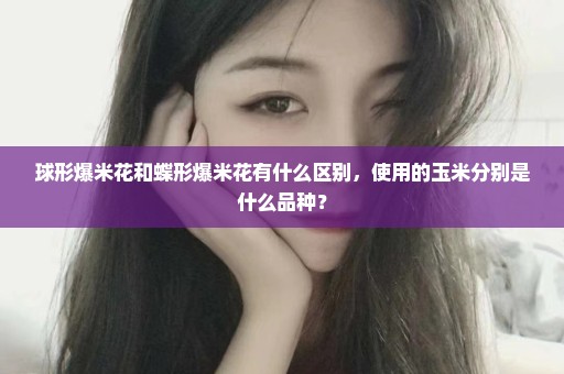 球形爆米花和蝶形爆米花有什么区别，使用的玉米分别是什么品种？