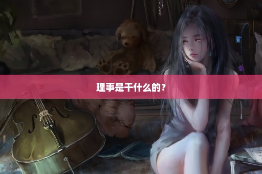 理事是干什么的？