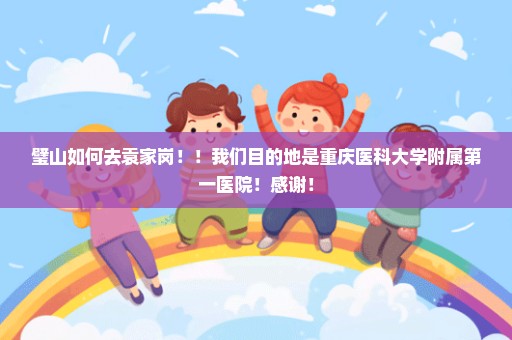 璧山如何去袁家岗！！我们目的地是重庆医科大学附属第一医院！感谢！
