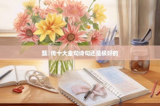 甄嬛传十大金句诗句还是极好的