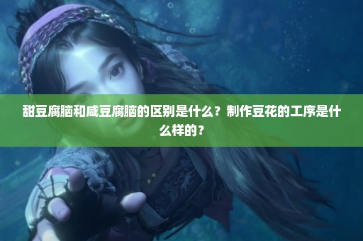 甜豆腐脑和咸豆腐脑的区别是什么？制作豆花的工序是什么样的？