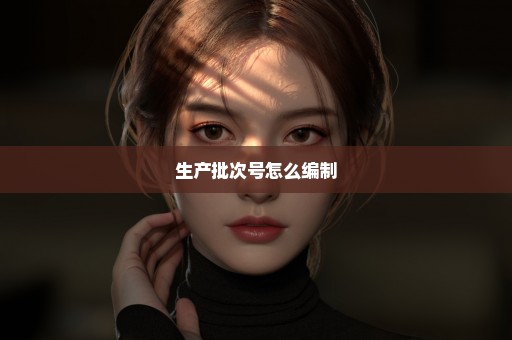 生产批次号怎么编制