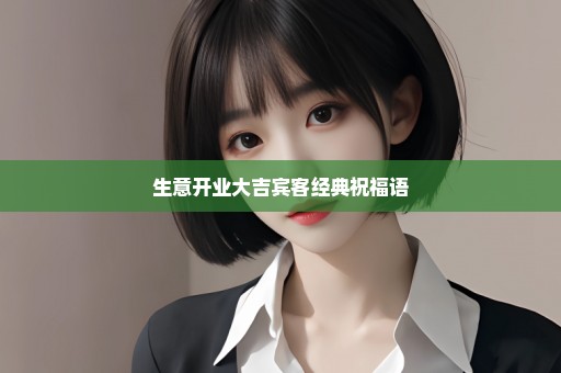 生意开业大吉宾客经典祝福语