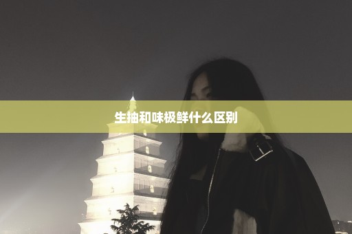 生抽和味极鲜什么区别