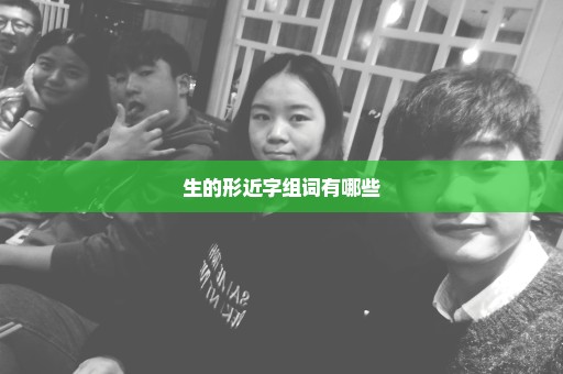 生的形近字组词有哪些