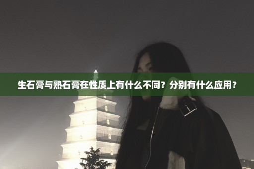 生石膏与熟石膏在性质上有什么不同？分别有什么应用？