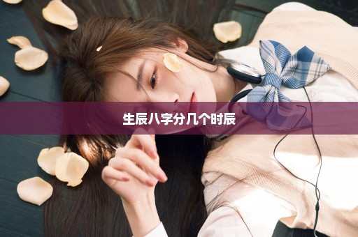 生辰八字分几个时辰