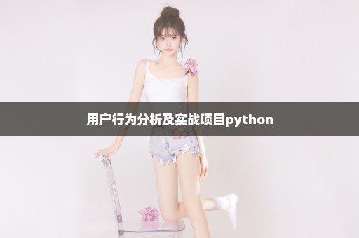用户行为分析及实战项目python