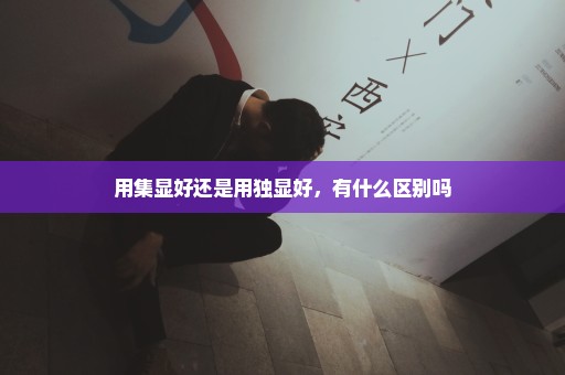用集显好还是用独显好，有什么区别吗