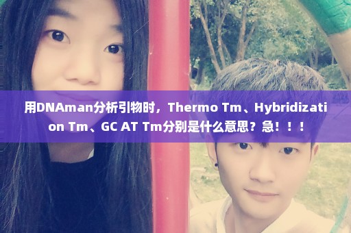 用DNAman分析引物时，Thermo Tm、Hybridization Tm、GC+AT Tm分别是什么意思？急！！！