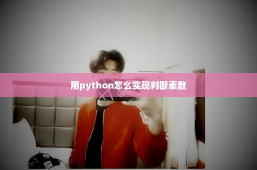 用python怎么实现判断素数