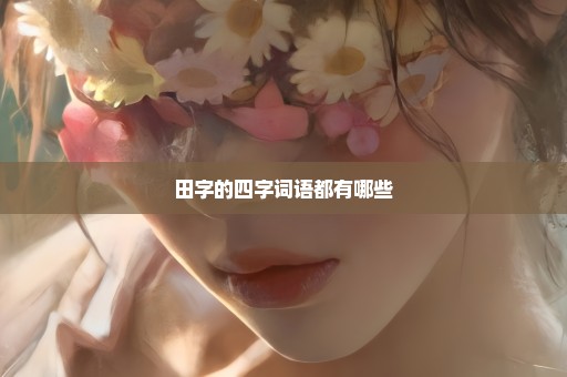 田字的四字词语都有哪些