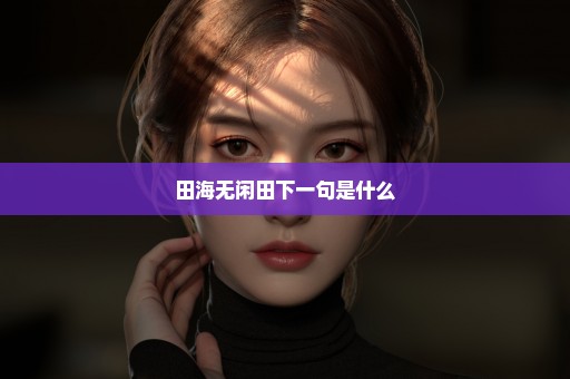 田海无闲田下一句是什么