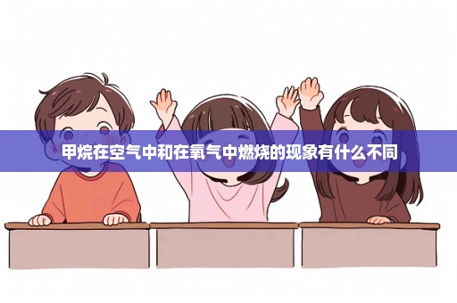 甲烷在空气中和在氧气中燃烧的现象有什么不同