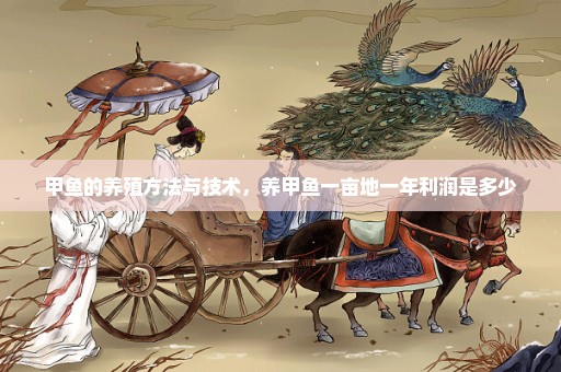 甲鱼的养殖方法与技术，养甲鱼一亩地一年利润是多少
