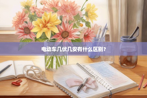 电动车几伏几安有什么区别？