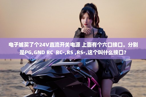 电子城买了个24V直流开关电源 上面有个六口接口。分别是PG,GND RC+ RC-,RS+,RS-,这个叫什么接口？