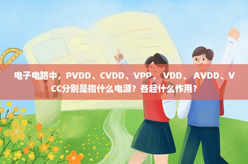 电子电路中，PVDD、CVDD、VPP、 VDD、 AVDD、VCC分别是指什么电源？各起什么作用？