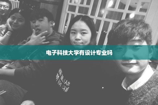 电子科技大学有设计专业吗