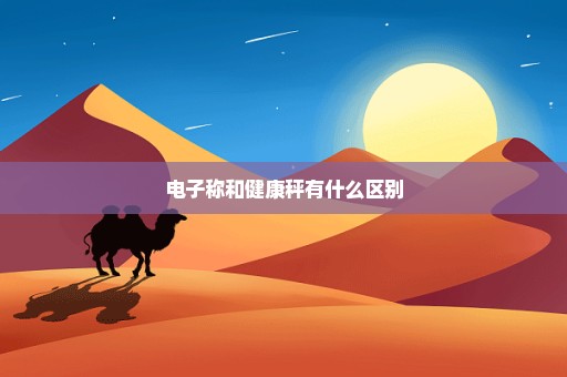 电子称和健康秤有什么区别