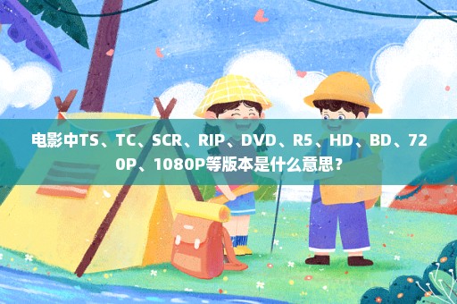电影中TS、TC、SCR、RIP、DVD、R5、HD、BD、720P、1080P等版本是什么意思？