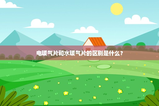 电暖气片和水暖气片的区别是什么？