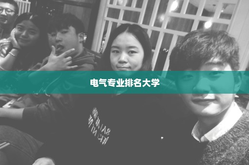 电气专业排名大学