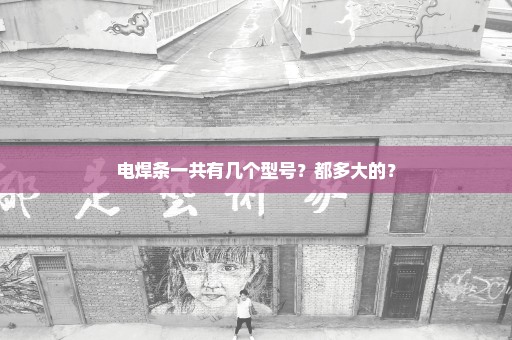 电焊条一共有几个型号？都多大的？
