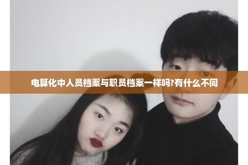 电算化中人员档案与职员档案一样吗?有什么不同