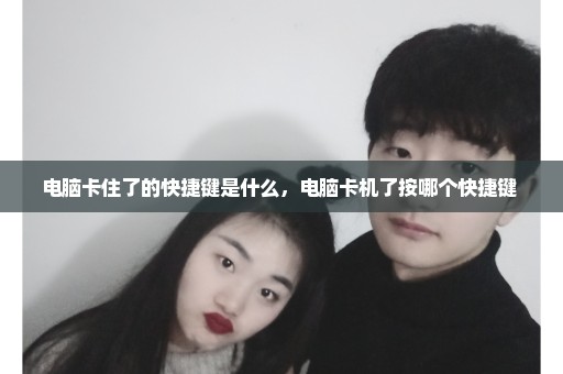 电脑卡住了的快捷键是什么，电脑卡机了按哪个快捷键 