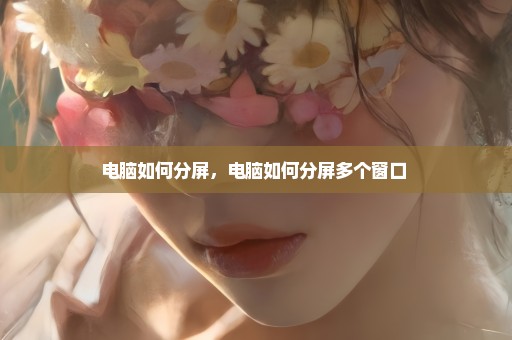 电脑如何分屏，电脑如何分屏多个窗口 
