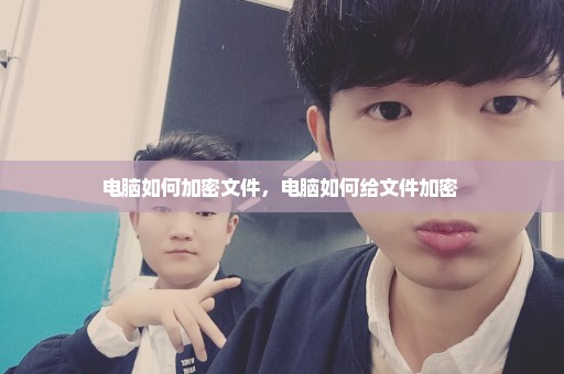 电脑如何加密文件，电脑如何给文件加密 