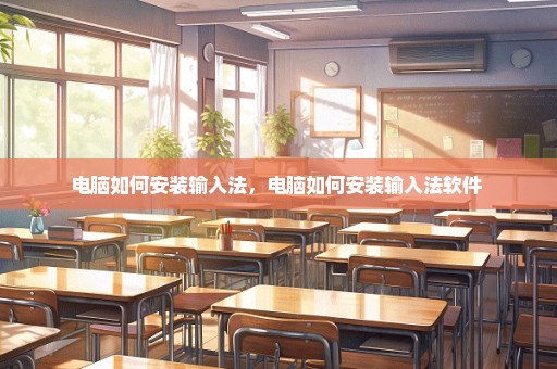 电脑如何安装输入法，电脑如何安装输入法软件 