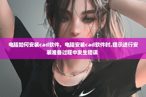 电脑如何安装cad软件，电脑安装cad软件时,提示进行安装准备过程中发生错误 