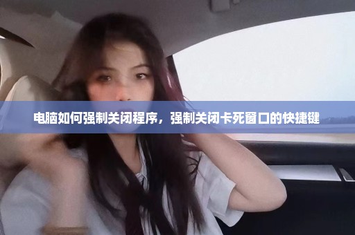 电脑如何强制关闭程序，强制关闭卡死窗口的快捷键 