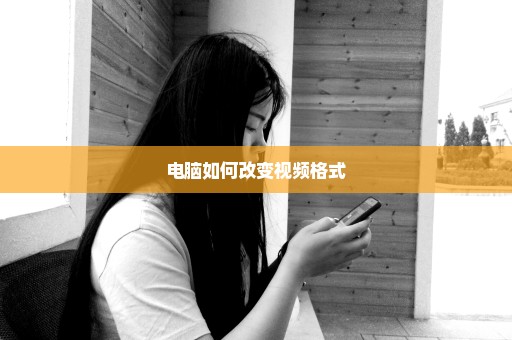 电脑如何改变视频格式