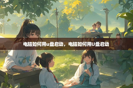 电脑如何用u盘启动，电脑如何用U盘启动 