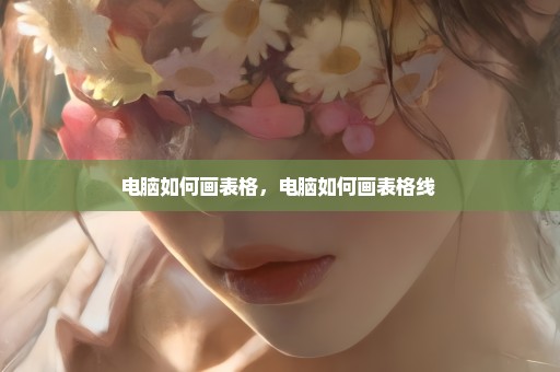 电脑如何画表格，电脑如何画表格线 