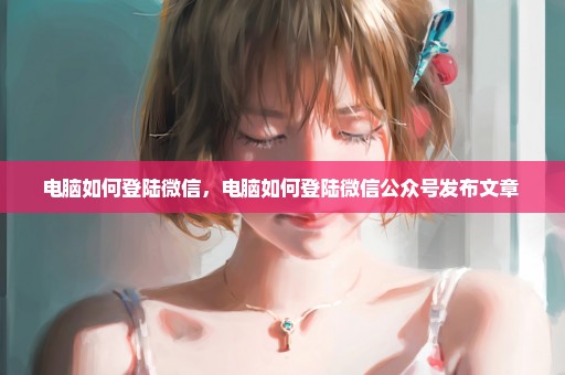 电脑如何登陆微信，电脑如何登陆微信公众号发布文章 